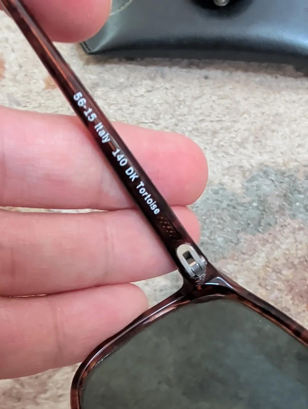 Ray-Ban Bausch & Lomb Elgin Brown Tortoiseshell Frame Sunglasses with Black Case